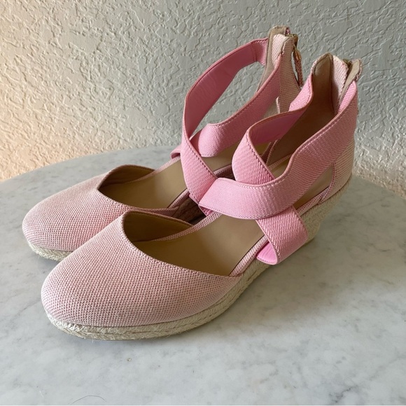 Talbots Lyndsay Espadrille two-tone Pink Size 7.5 - Picture 4 of 8